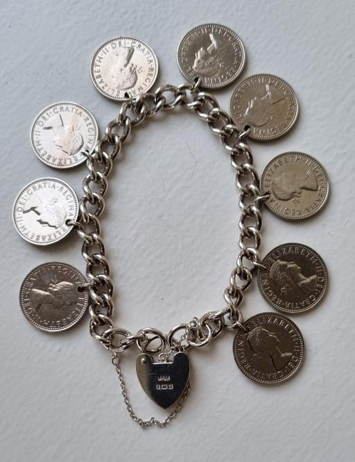 Buy & Sell North Yorkshire Middlesbrough - Photos for Sterling silver “sixpenny” charm bracelet