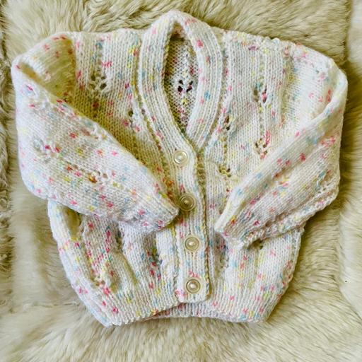 Buy & Sell Dorset Bournemouth, Christchurch and Poole - Photos for White & Colour V Neck Baby Cardigan