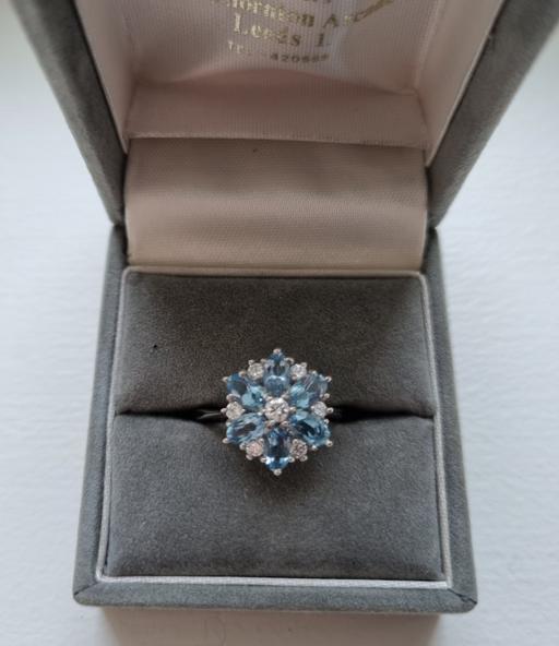 Buy & Sell North Yorkshire Middlesbrough - Photos for Aquamarine & diamond ring – 18ct white gold