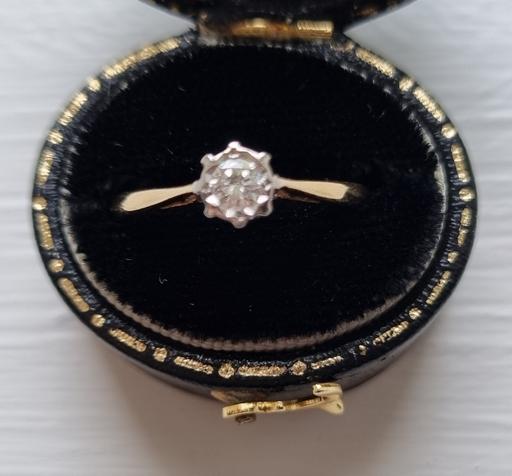 Buy & Sell North Yorkshire Middlesbrough - Photos for Solitaire diamond ring – 18ct gold & platinum