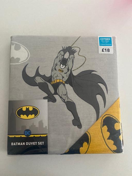 Buy & Sell West Northamptonshire Hartwell - West Northamptonshire - Photos for DUNELM BATMAN COTBED DUVET SET BRAND NEW