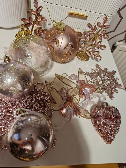 Buy & Sell West Midlands Wolverhampton - Photos for Rose gold christmas decorations joblot