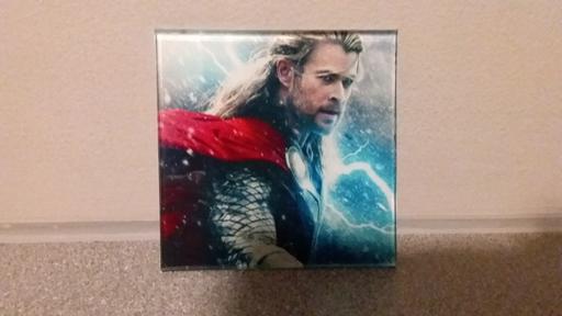 Buy & Sell West Midlands Birmingham - Photos for THOR/ CHRIS HEMSWORTH GLASS SQUARE COASTER