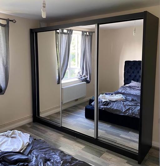 Buy & Sell Brent East Lane Business Park - Brent - Photos for 250cm Milan Full mirror Sliding door wardrobe