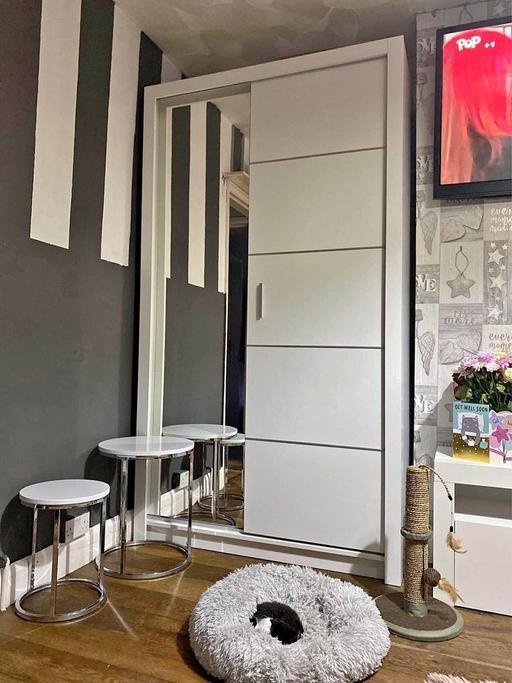 Buy & Sell Brent East Lane Business Park - Brent - Photos for 120cm Lyon side mirror Sliding door wardrobe