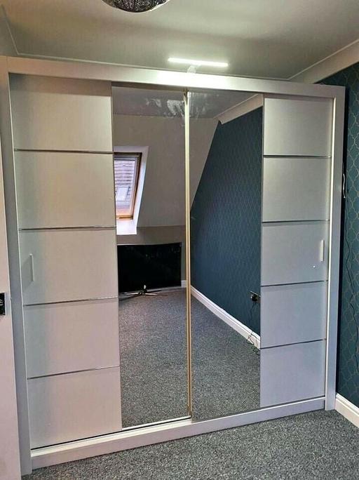 Buy & Sell Brent East Lane Business Park - Brent - Photos for 203cm Oslo Center mirror Sliding door wardrob
