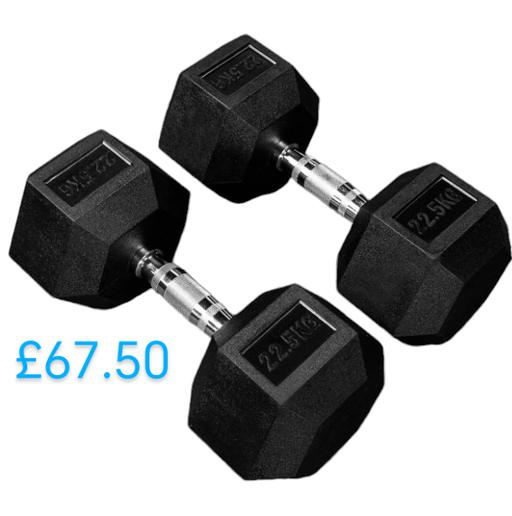 Buy & Sell Greater Manchester Bolton - Photos for Hex Dumbbells 2 x 22.5kg Brand-new in boxes