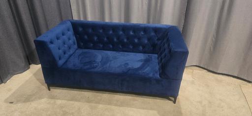 Buy & Sell Kent Maidstone - Photos for habitat Blake 2 seater blue velvet sofa