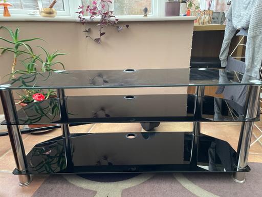 Buy & Sell Essex Chelmsford - Photos for Black Glass TV stand