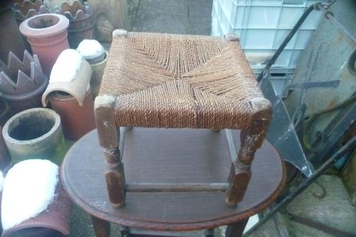 Buy & Sell Derbyshire Derby - Photos for vintage foot stool woven ratton rush