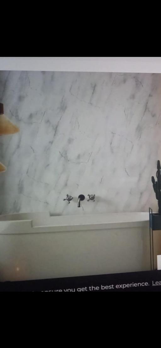 Buy & Sell Surrey Epsom and Ewell - Photos for Large subtle grey marble 1.0x2.4 shower panel