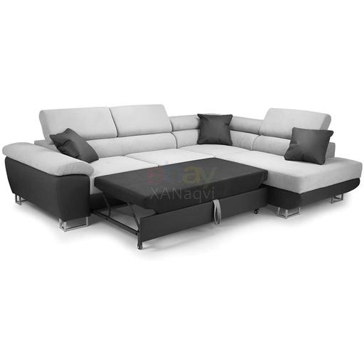 Buy & Sell Brent East Lane Business Park - Brent - Photos for Anton Corner Sofa Bed & Storage (Grey+Black)
