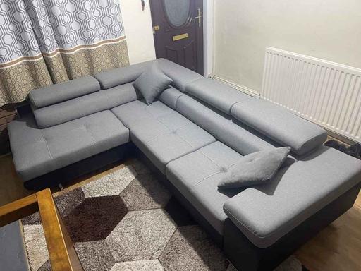 Buy & Sell Brent East Lane Business Park - Brent - Photos for Anton Corner Sofa Bed & Storage (Grey+Black)