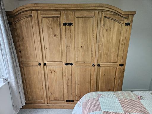 Buy & Sell Merseyside Wirral - Photos for huge 4 door double pine wardrobe