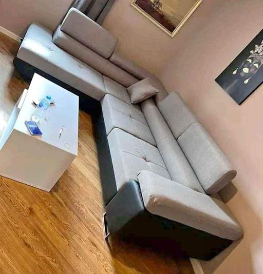 Buy & Sell East Lane Business Park Brent - Photos for Anton Corner Sofa Bed & Storage (Grey+Black)