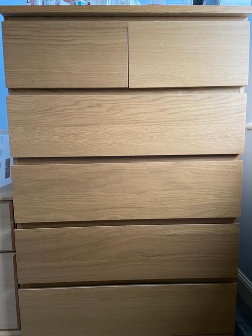 Buy & Sell West Midlands Birmingham - Photos for IKEA malm chest of drawers oak veneer bargain