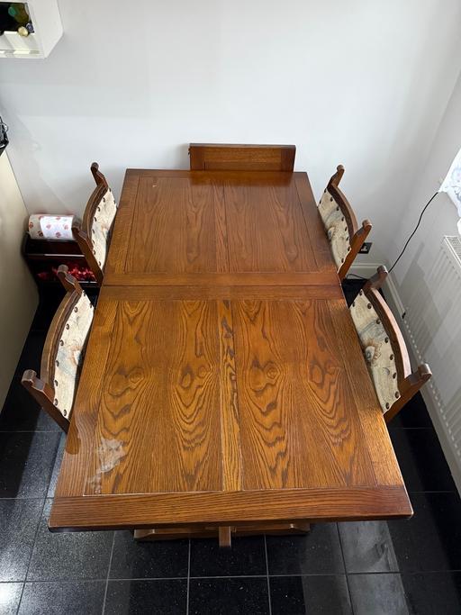 Buy & Sell West Midlands Birmingham - Photos for Rare, Extendable, Solid Dining Table 4 Chairs