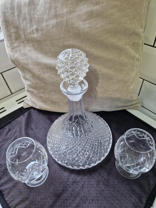 Buy & Sell North Northamptonshire Denington Industrial Estate - North Northamptonshire - Photos for CUT GLASS CRYSTAL SHIPS DECANTER & 2 GLASSES