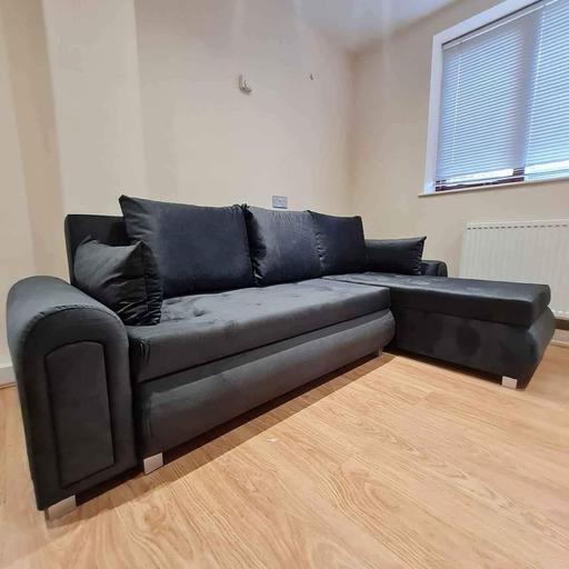 Buy & Sell Brent East Lane Business Park - Brent - Photos for Black Color Berlin Corner sofabed with storag