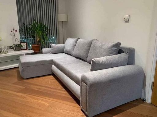 Buy & Sell Brent East Lane Business Park - Brent - Photos for Grey Color Berlin Corner sofabed with storage