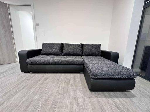 Buy & Sell Brent East Lane Business Park - Brent - Photos for Black/Grey Berlin Corner sofabed with storage