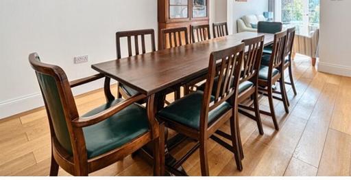 Buy & Sell Essex Epping Forest - Photos for VINTAGE GEORGIAN DINING SET WITH 10 CHAIRS