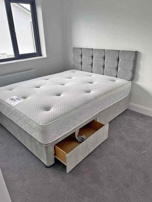 Buy & Sell Brent East Lane Business Park - Brent - Photos for Divan Double Bed With Mattress and Storage