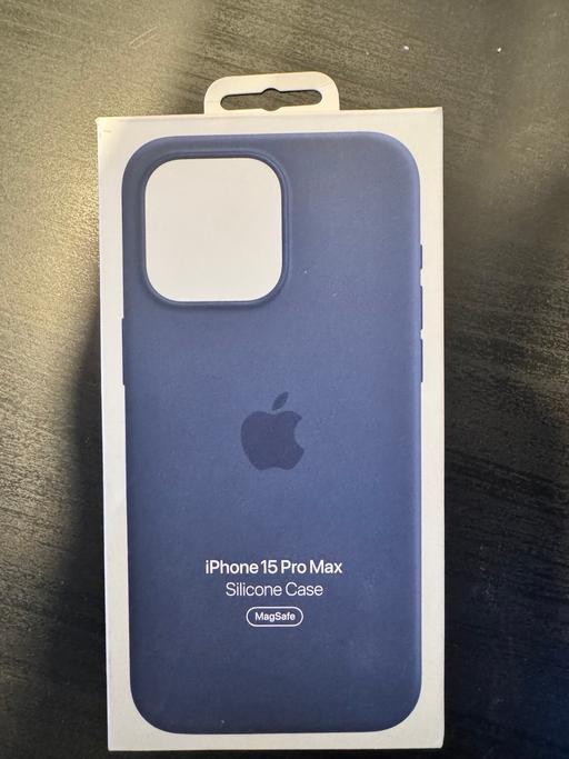 Buy & Sell West Midlands Birmingham - Photos for Apple 15 Pro Max Mag Safe Silicon Case. Blue