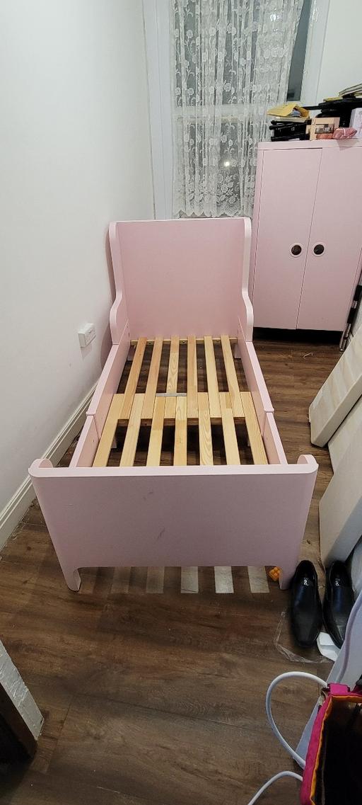 Buy & Sell Barking and Dagenham Barking - Barking and Dagenham - Photos for Extendable bed, light pink, 80x200 cm