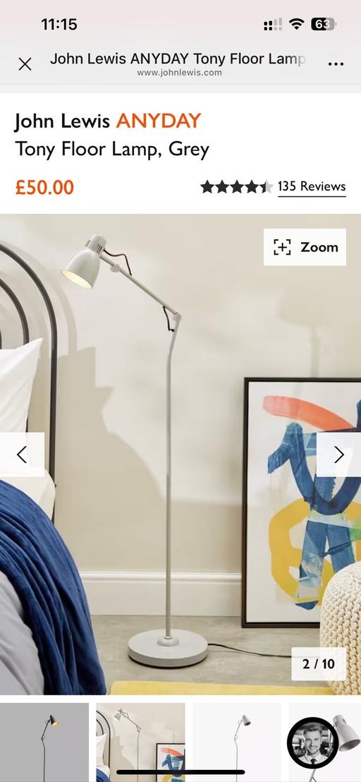 Buy & Sell Merseyside Liverpool - Photos for John Lewis Floor Lamp