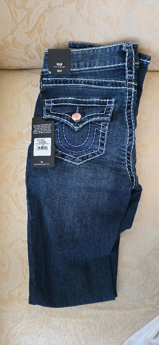 Buy & Sell Essex Southend-on-Sea - Photos for TRUE RELIGION Dark Blue Billie Straight Jeans