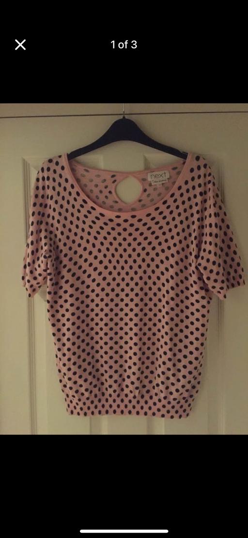 Buy & Sell West Midlands Solihull - Photos for (454) Next pink spotty top, size 14