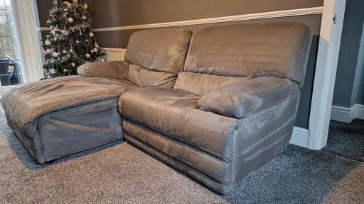 Buy & Sell Greater Manchester Tameside - Photos for Modern Grey 3 Seat with Chaise lounge