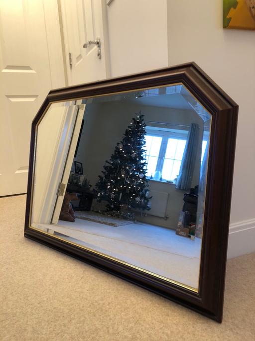 Buy & Sell Essex Brentwood - Photos for Mirror with brown wood finish and gold leaf