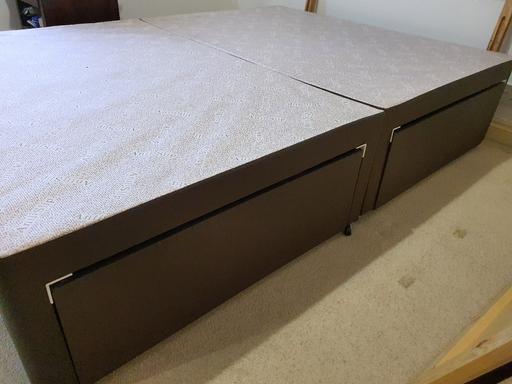 Buy & Sell West Midlands Birmingham - Photos for Divan Bed Double, 4 Drawers, Brown, Headboard