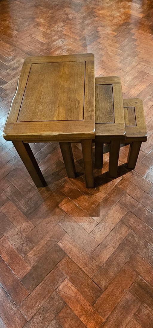 Buy & Sell South West London Colliers Wood - South West London - Photos for Oak Nest Of 3 Tables