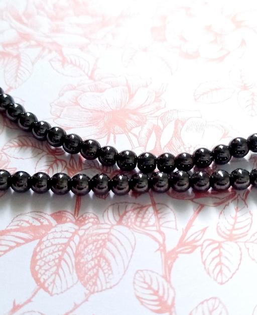 Classes West Sussex Chichester - Photos for 4mm Haematite Black Glass Beads (x40) Bracele