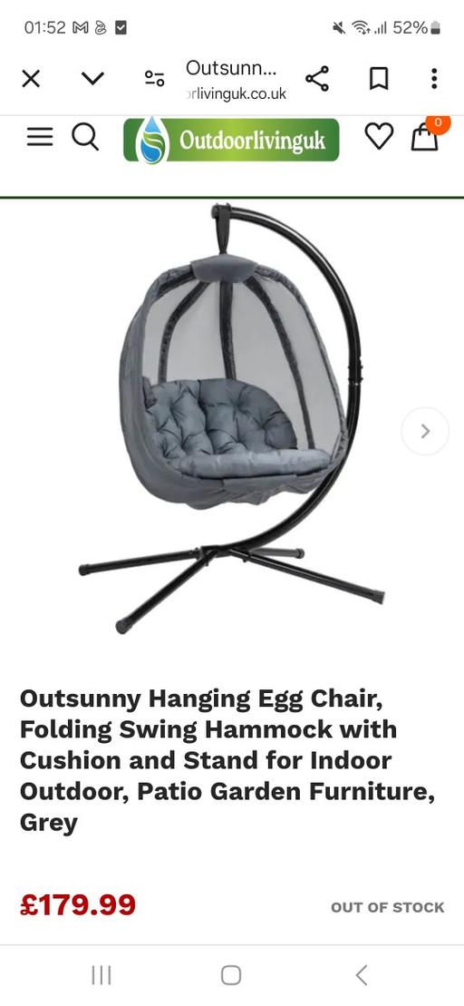 Buy & Sell North West London Camden - Photos for Hanging egg chair.