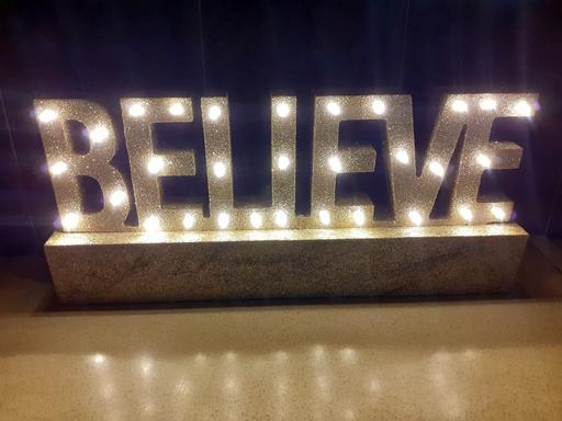 Buy & Sell West Midlands Dudley - Photos for BELIEVE LIGHT UP SIGN