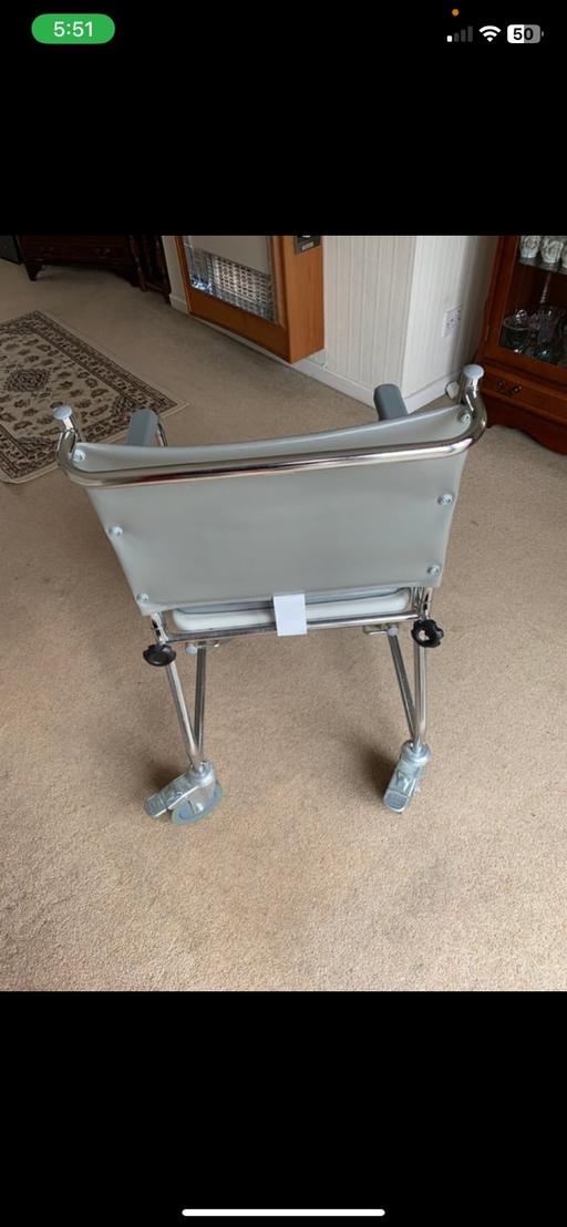 Buy & Sell West Midlands Coventry - Photos for Commode with pan wheels and brakes.