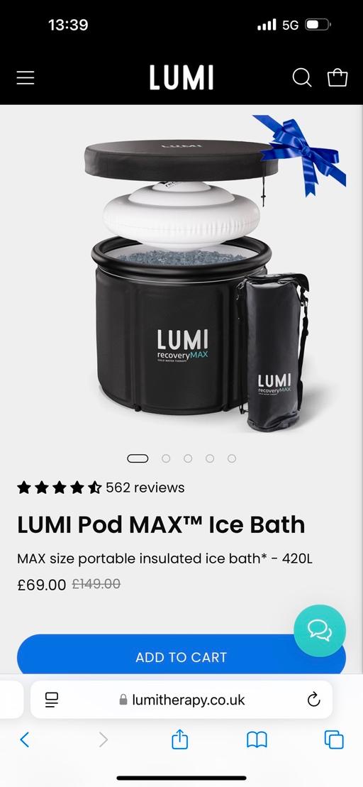 Buy & Sell South East London West Norwood - South East London - Photos for LUMI pod max ice bath