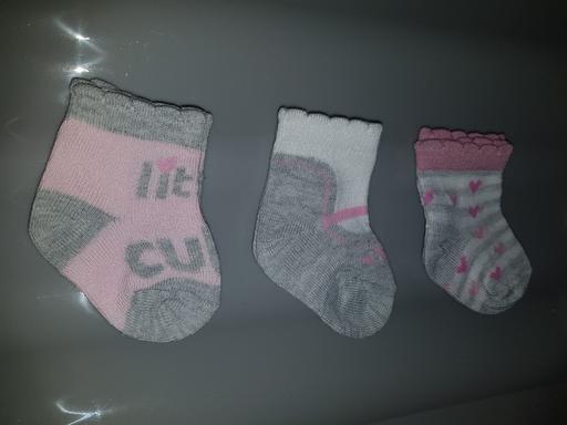 Buy & Sell Lancashire Blackpool - Photos for Baby socks x 3 age 0-6 mths