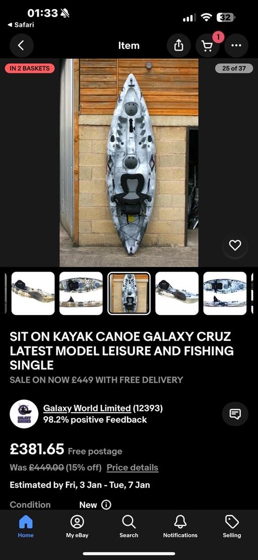 Buy & Sell Merseyside Sefton - Photos for sit on top kayak (brand new) full kit 