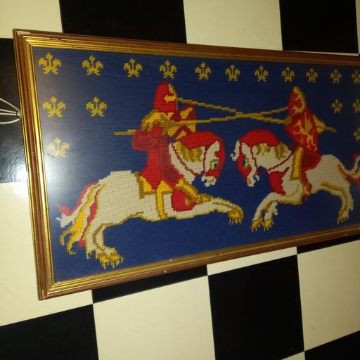 Buy & Sell North London Tufnell Park - North London - Photos for Vintage Tapestry of Jousting Knights sold as 