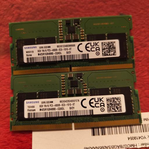 Buy & Sell East London Cambridge Heath - East London - Photos for Samsung 2 x 8gb(16gb) DDR5 PC5-4800 Ram