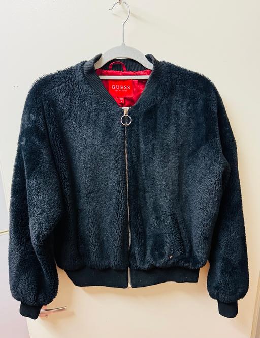 Buy & Sell South West London West Brompton - South West London - Photos for GUESS Faux Fur Bomber Jacket Size M