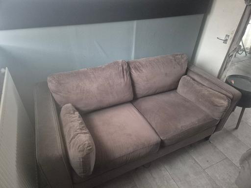 Buy & Sell South East London Croydon - Photos for Double Sofa Hayward Grey Velvet 2 Seater Sofa