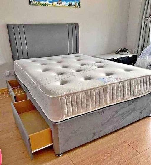 Buy & Sell Brent East Lane Business Park - Brent - Photos for Divan Double Bed with Mattress & Storage box