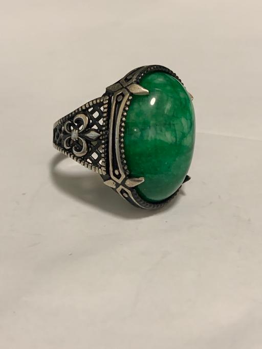 Buy & Sell North London Upper Edmonton - North London - Photos for Green agate silver ring