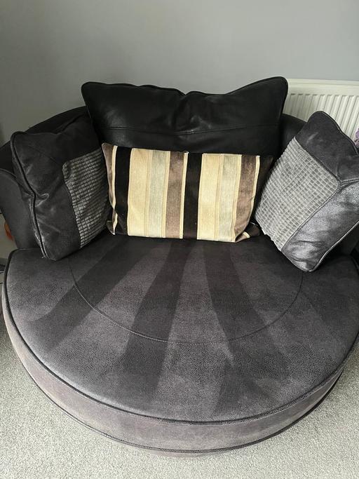 Buy & Sell West Midlands Birmingham - Photos for Charcoal Cuddle Chair 360° + Free Delivery 